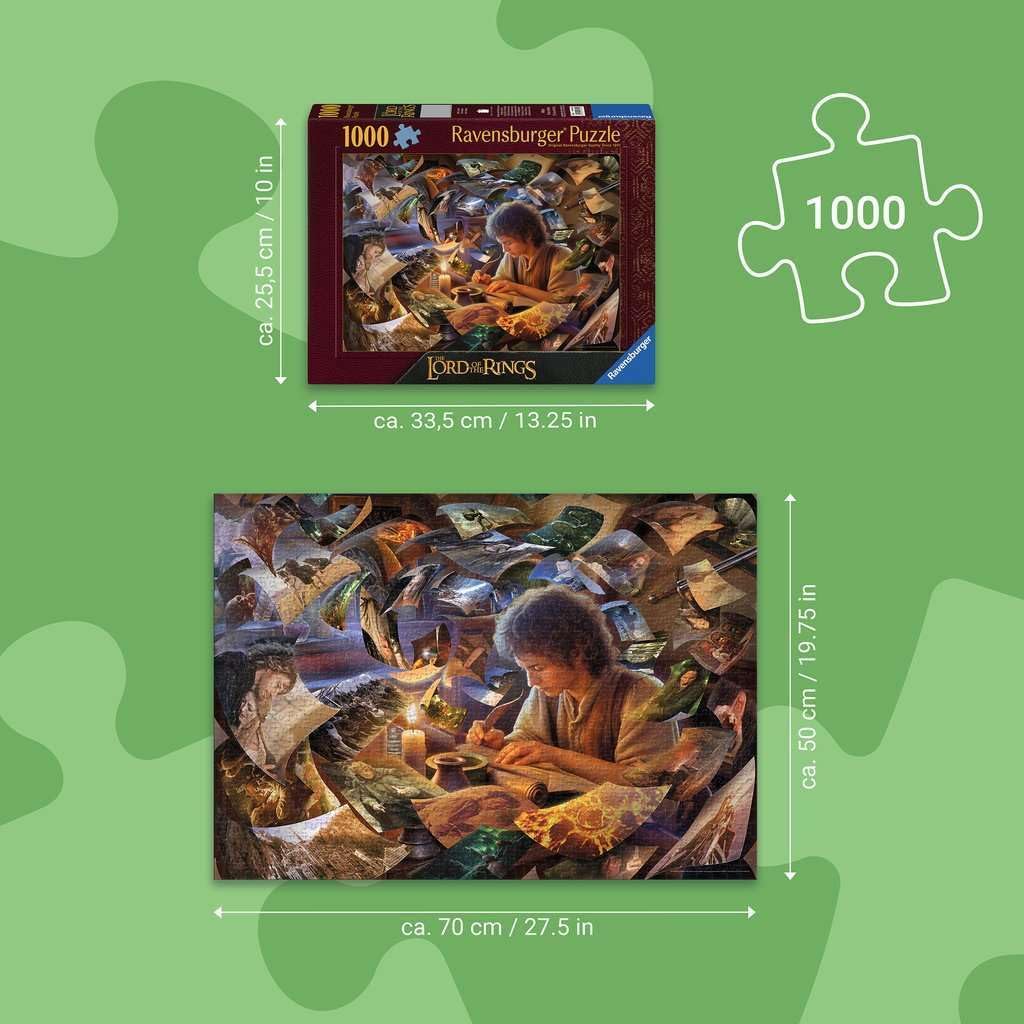 viaggio di frodo - puzzle 1000 pezzi