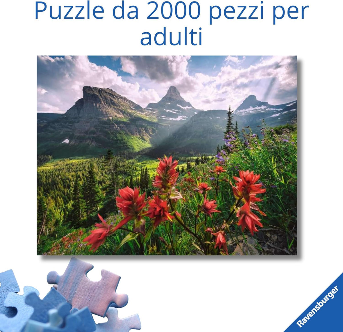 pristine mountains - puzzle 2000 pezzi