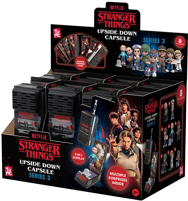 stranger things - upside down capsule blind box - 1 personaggio assortito