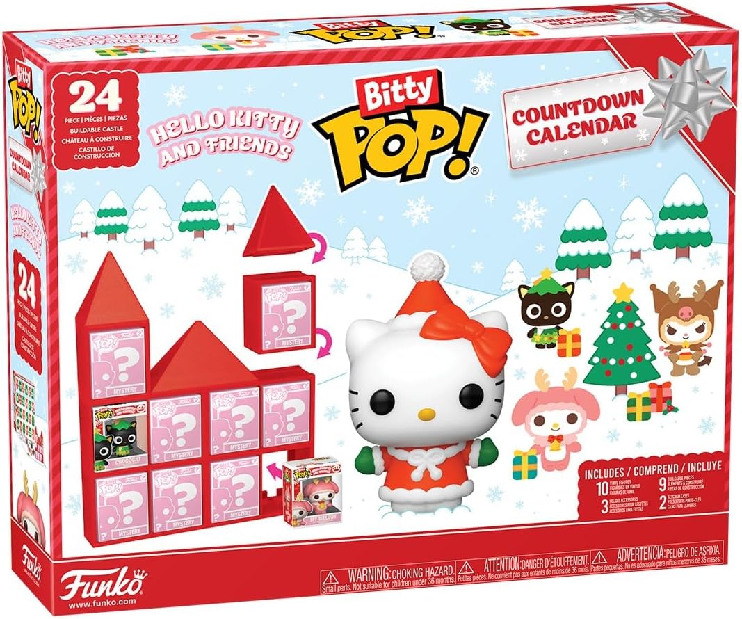 hello kitty & friends - bitty pop calendario dell'avvento 24 giorni