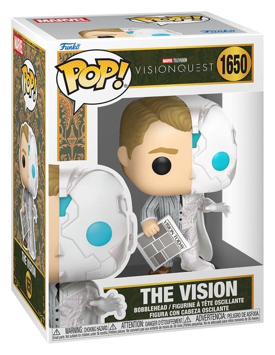 marvel vision quest: the vision (split) 9 cm - funko pop! 1650