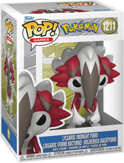 pokemon - lycanroc (midnight form) 9cm - funko pop! 1211