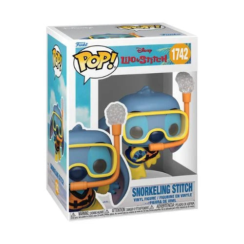 disney: lilo & stitch - snorkeling stitch 9 cm - funko pop 1742