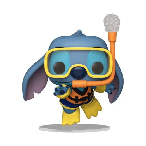 disney: lilo & stitch - snorkeling stitch 9 cm - funko pop 1742