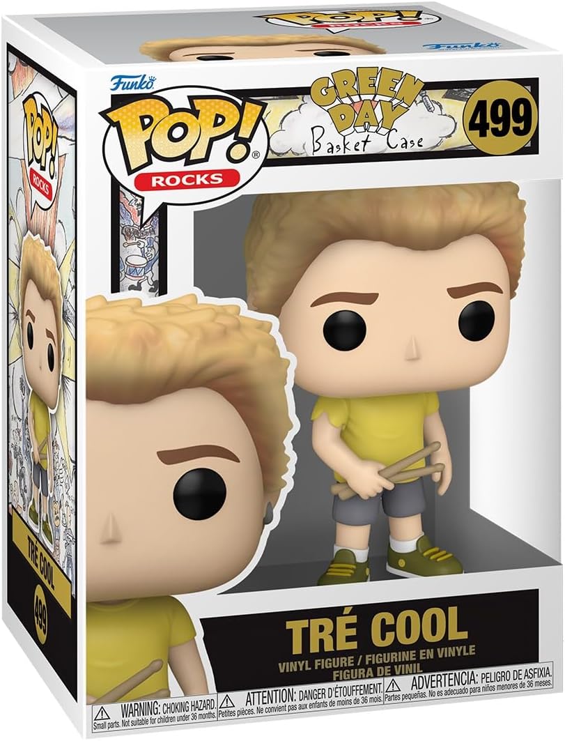 green day - tre cool (basket case) 9cm - funko pop! 499