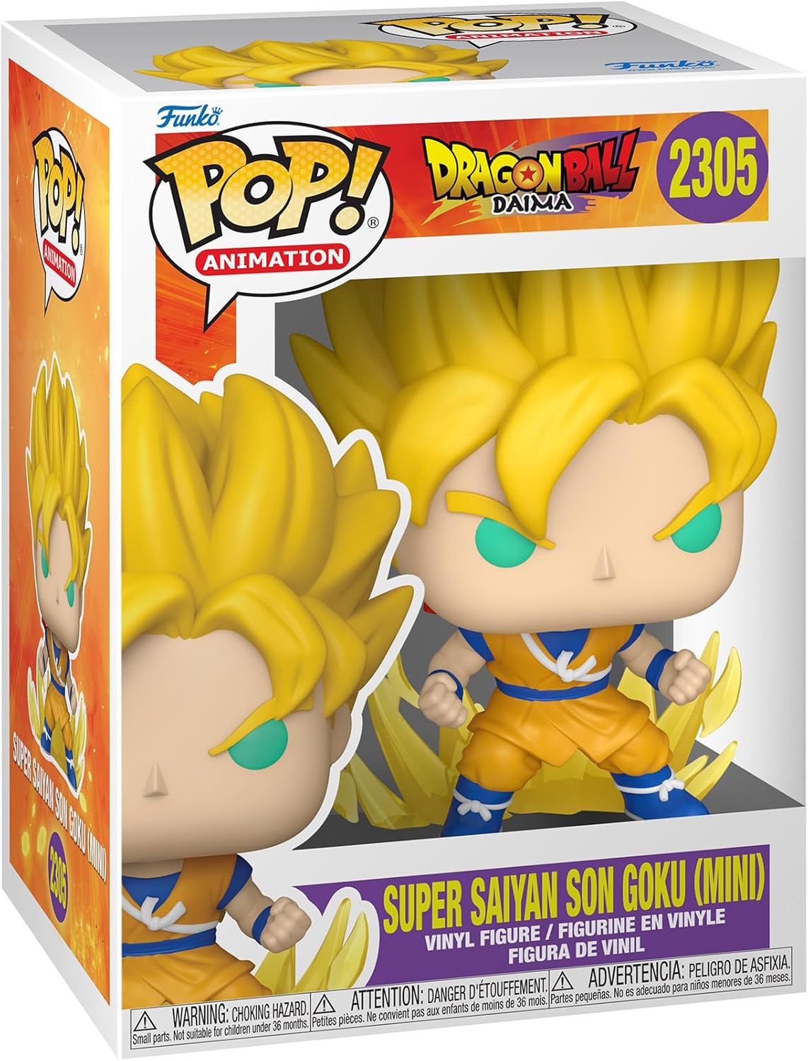 dragon ball daima: super sayan son goku 9cm - funko pop! 2305