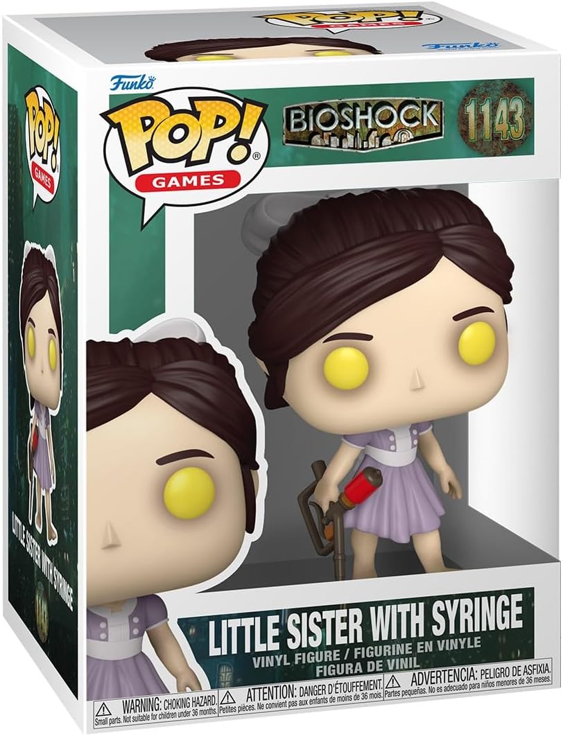 bioshock - little sister con syringe 9cm - funko pop! 1143
