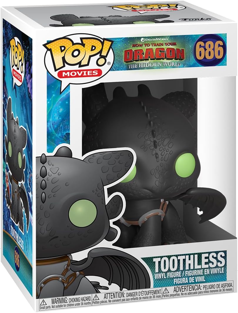 how to train your dragon - toothless 9cm - funko pop! 686