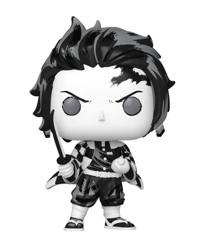 demon slayer - tanjiro (black and white) 9cm - funko pop! 2190
