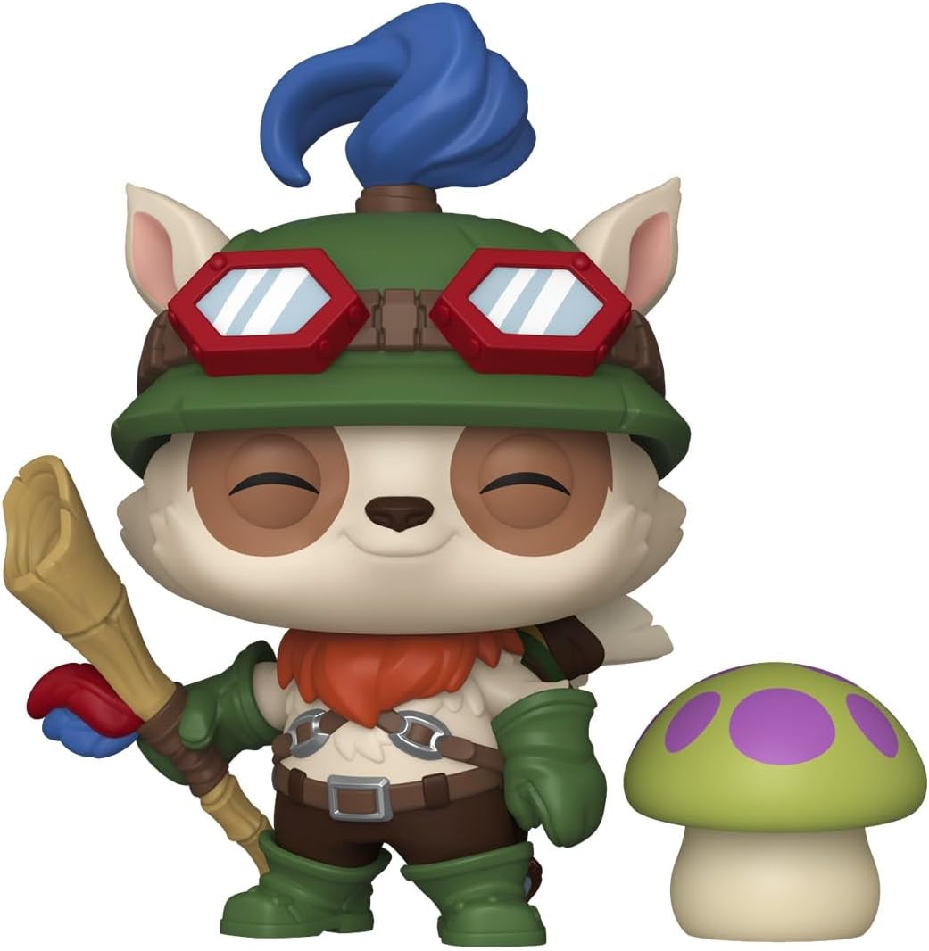 league of legends - teemo with mushroom 9cm - funko pop! 1138