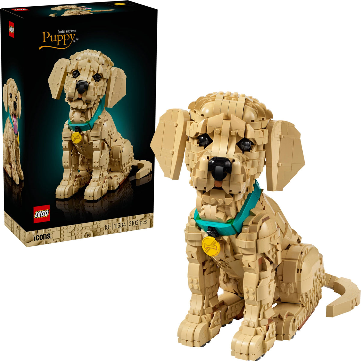 LEGO Icons 11384 cucciolo di golden retriever