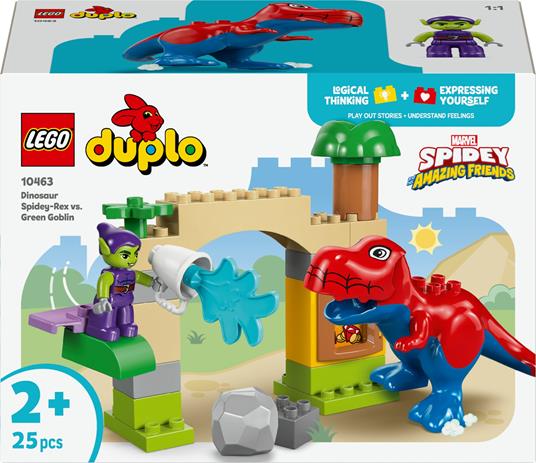 LEGO Duplo 10463 dinosauro spidey-rex vs. goblin