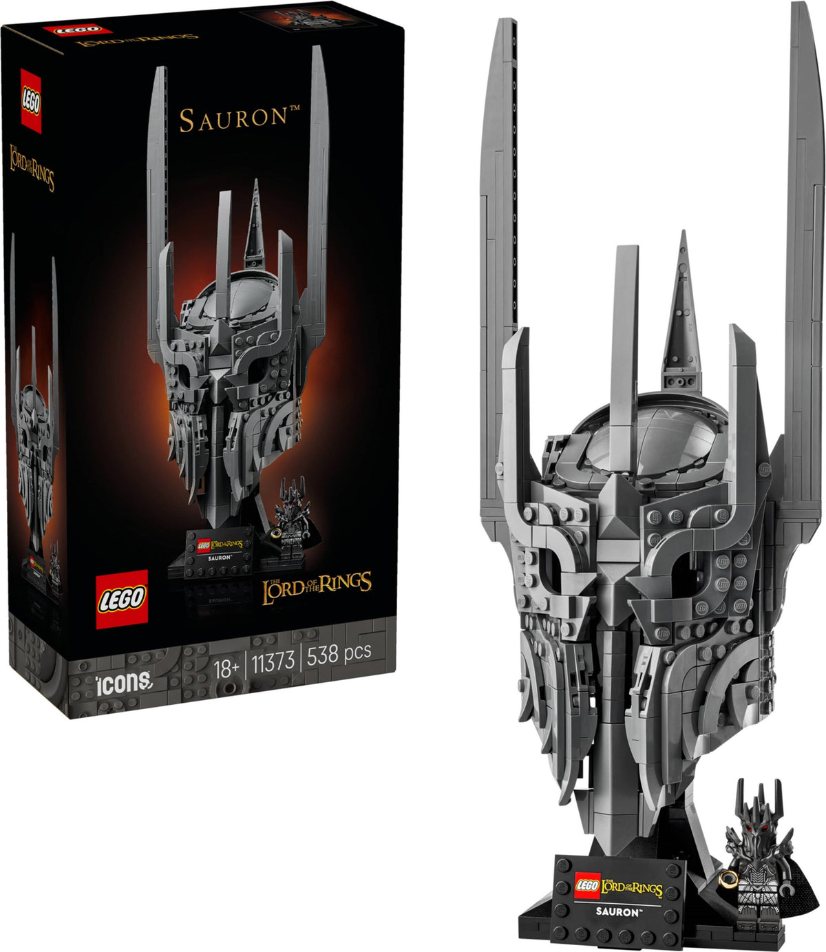 LEGO Icons 11373 il signore degli anelli: elmo di sauron