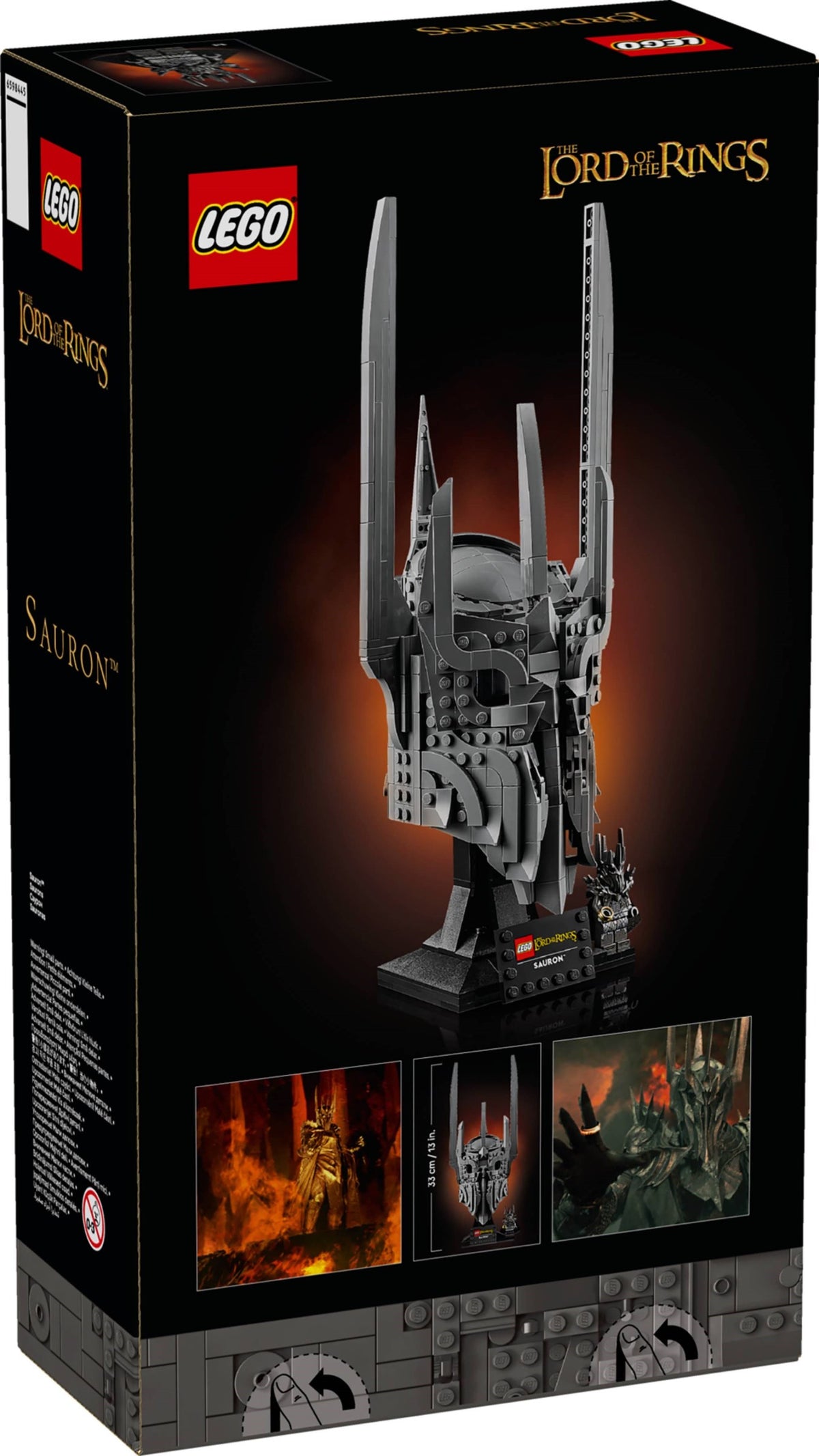 LEGO Icons 11373 il signore degli anelli: elmo di sauron