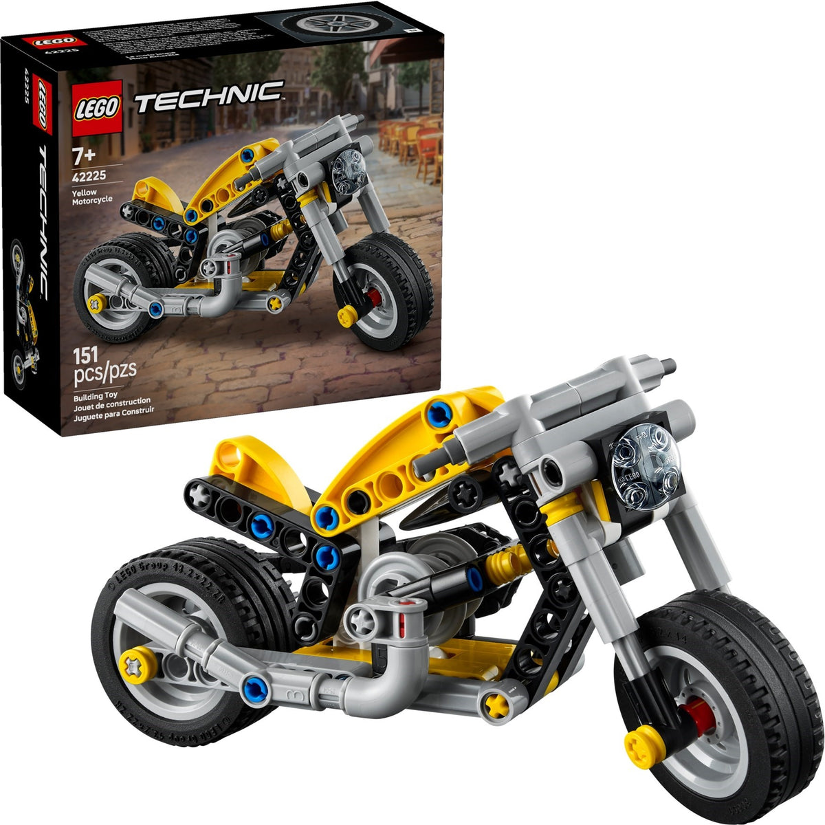 LEGO Technic 42225 moto gialla