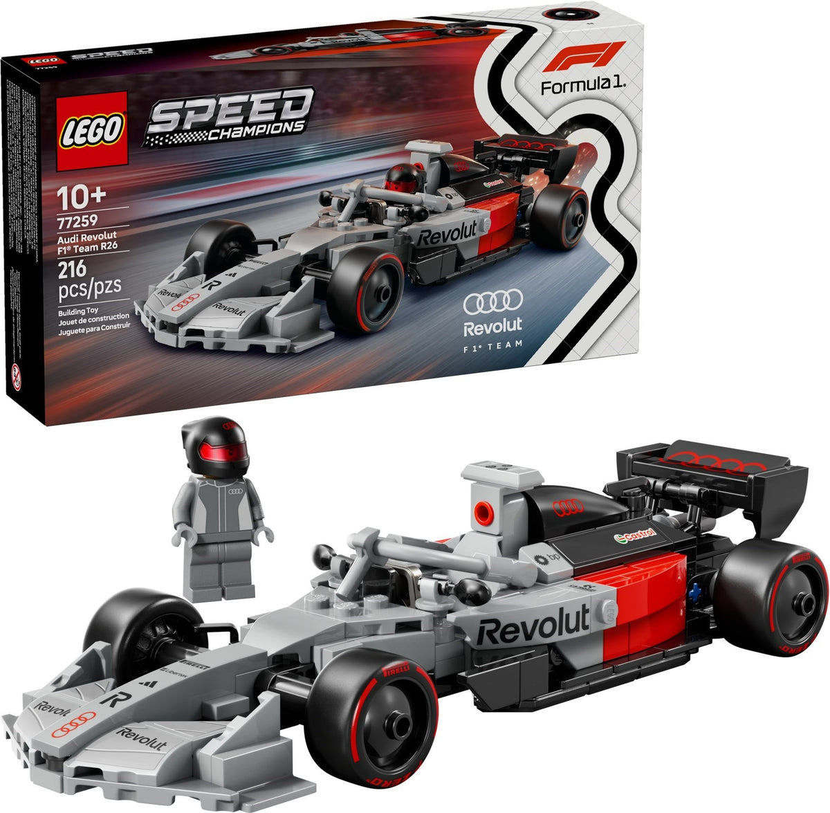 LEGO Speed Champions 77259 auto da corsa audi revolut f1® team r26