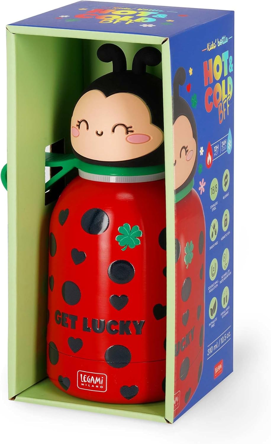 borraccia termica - hot and cold bff - ladybug