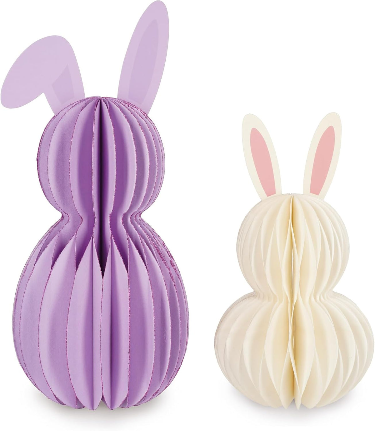 set due coniglietti pieghevoli in carta - hoppy easter