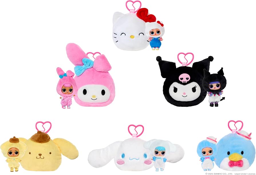 lol surprise - loves hello kitty reversible plush