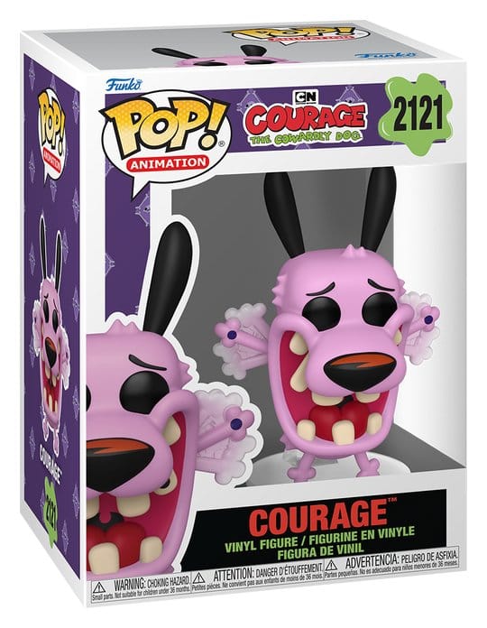 courage the cowy dog: leone cane fifone 9cm - funko pop! 2121