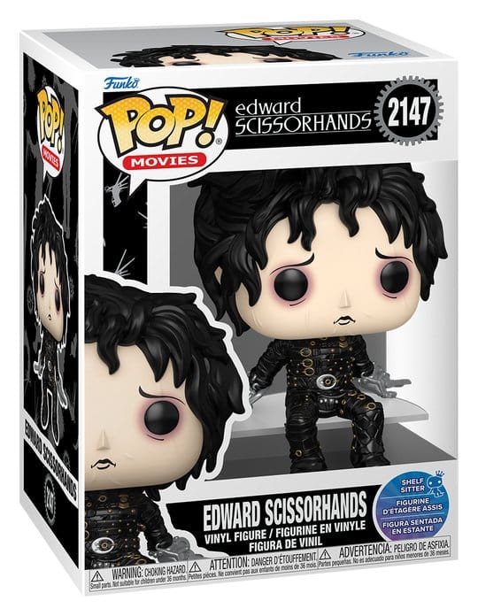 edward scissorhands: edward (sitting) 9cm - funko pop! 2147