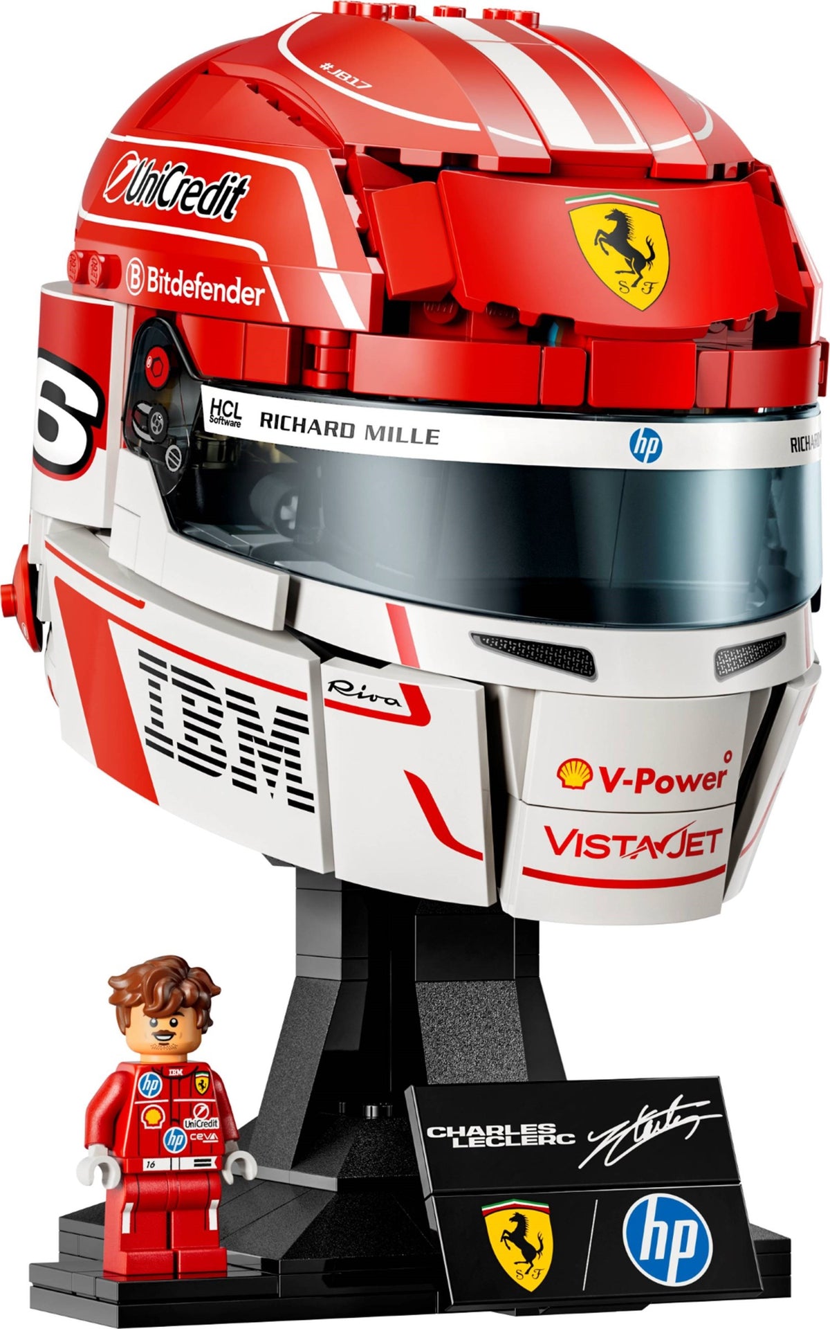 Lego Editions 43014 casco di charles leclerc scuderia ferrari hp