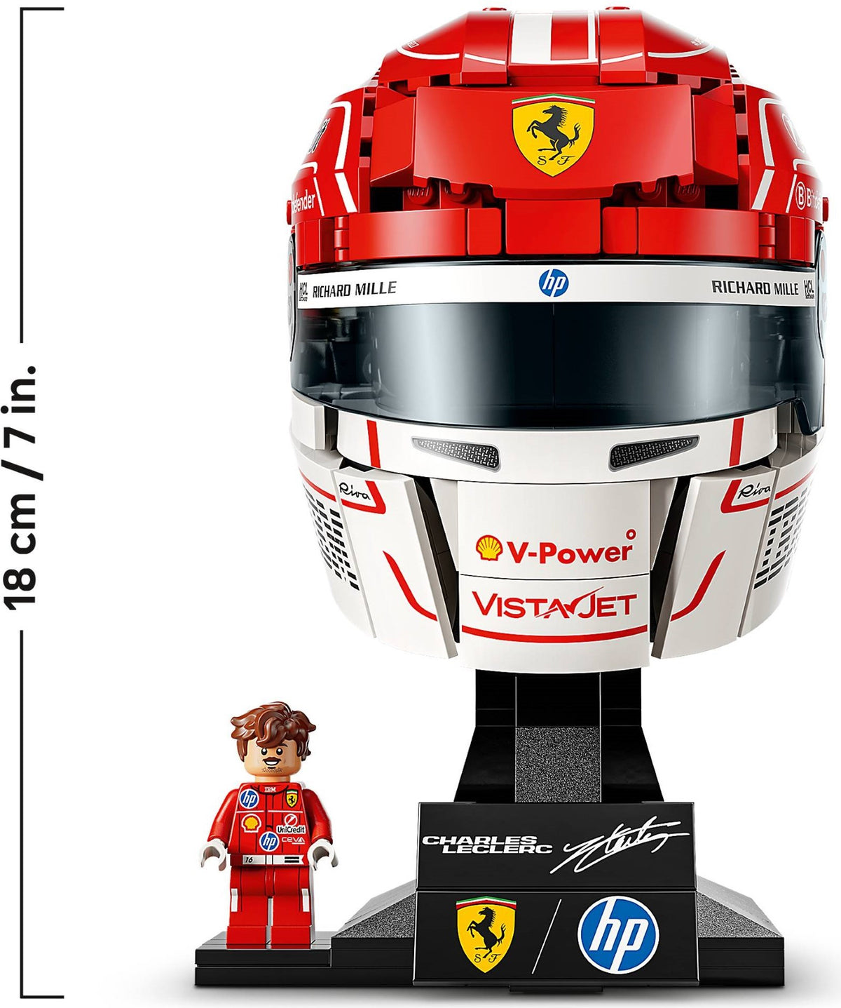 Lego Editions 43014 casco di charles leclerc scuderia ferrari hp