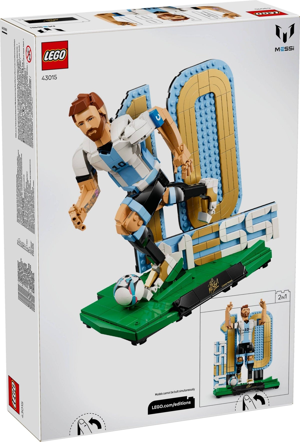 Lego Editions 43015 lionel messi leggenda del calcio