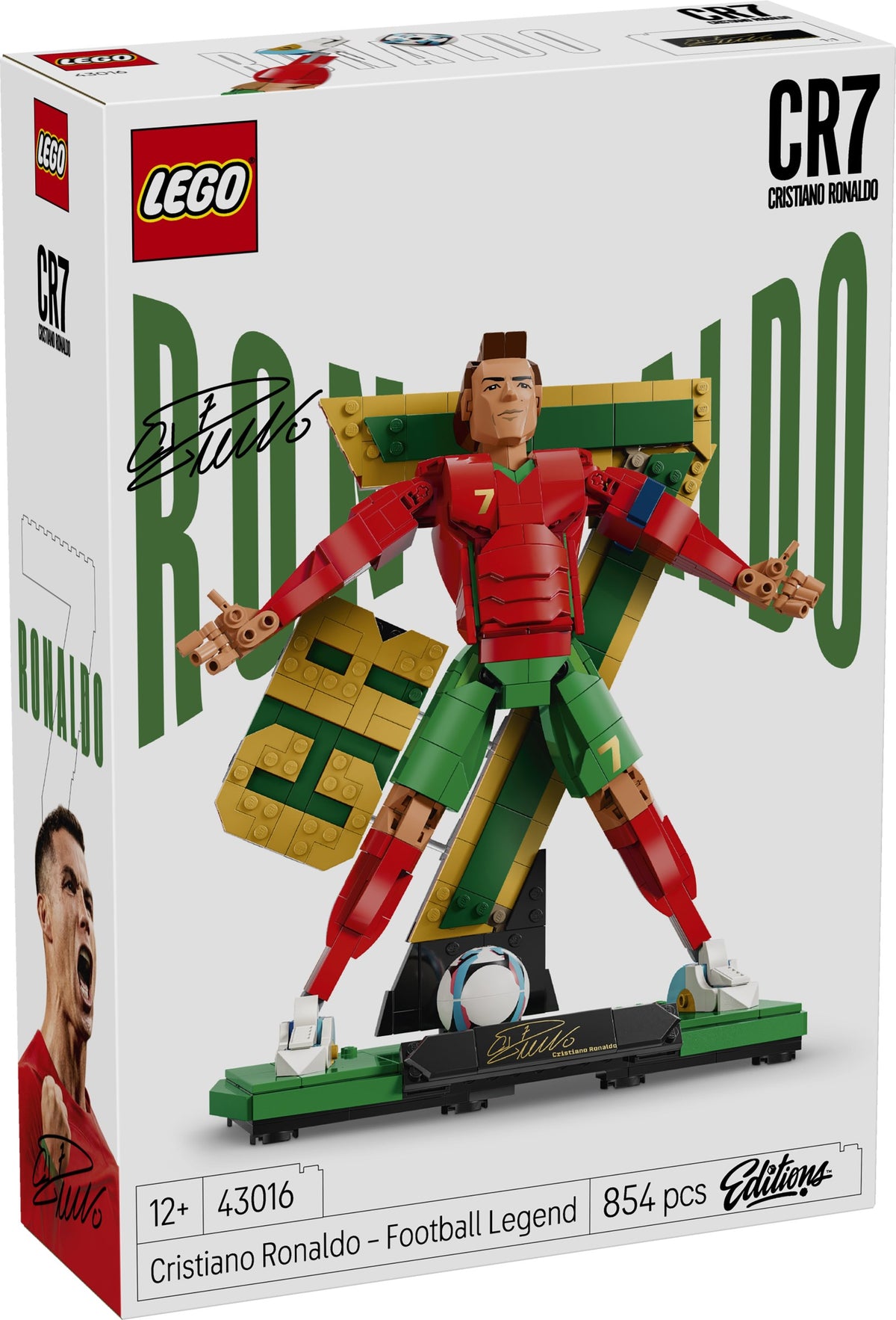 Lego Editions 43016 cristiano ronaldo leggenda del calcio