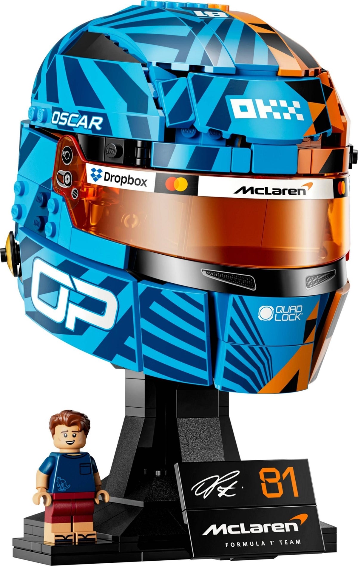 Lego Editions 43017 casco oscar piastri scuderia mclaren mastercard