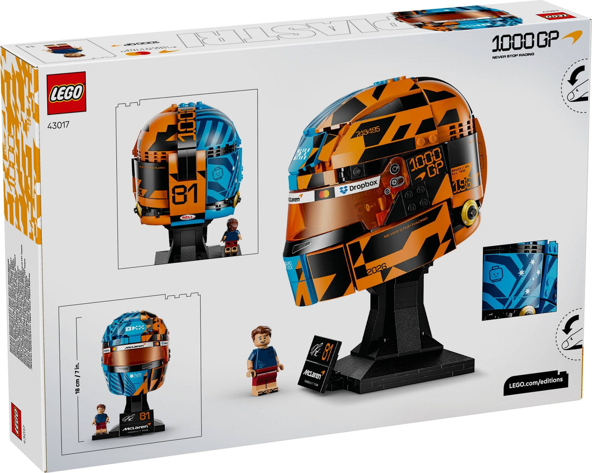 Lego Editions 43017 casco oscar piastri scuderia mclaren mastercard