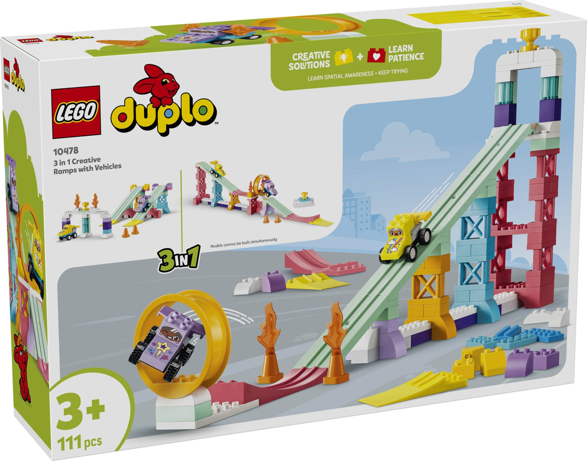 LEGO Duplo 10478 rampe creative 3 in 1 con veicoli