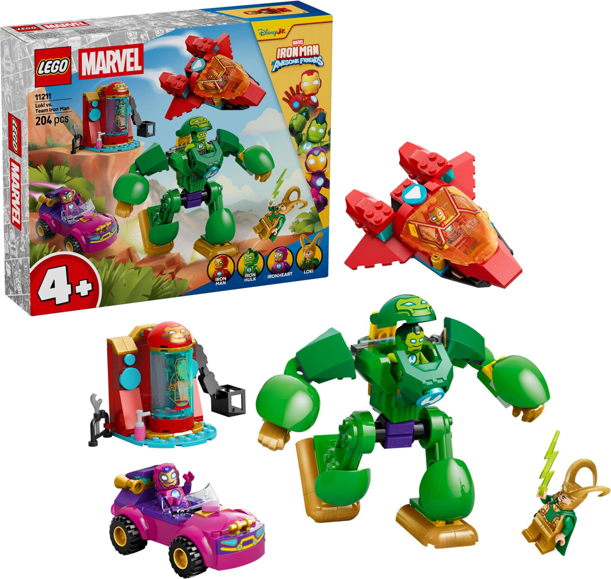LEGO Super Heroes 11211 loki vs. team iron man