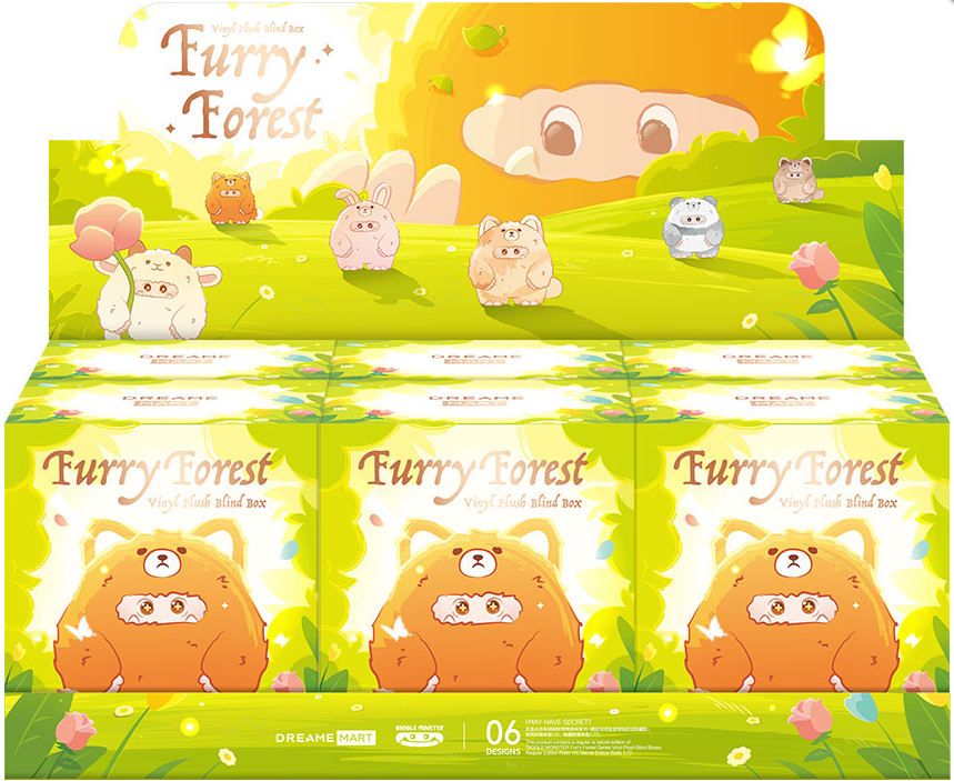 giggle monster v2 furry forest series 2 - 1 blind box