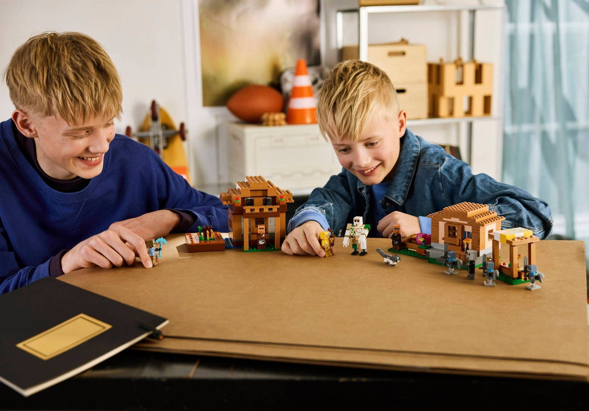 LEGO Minecraft 21596 attacco al villaggio dell’evocatore