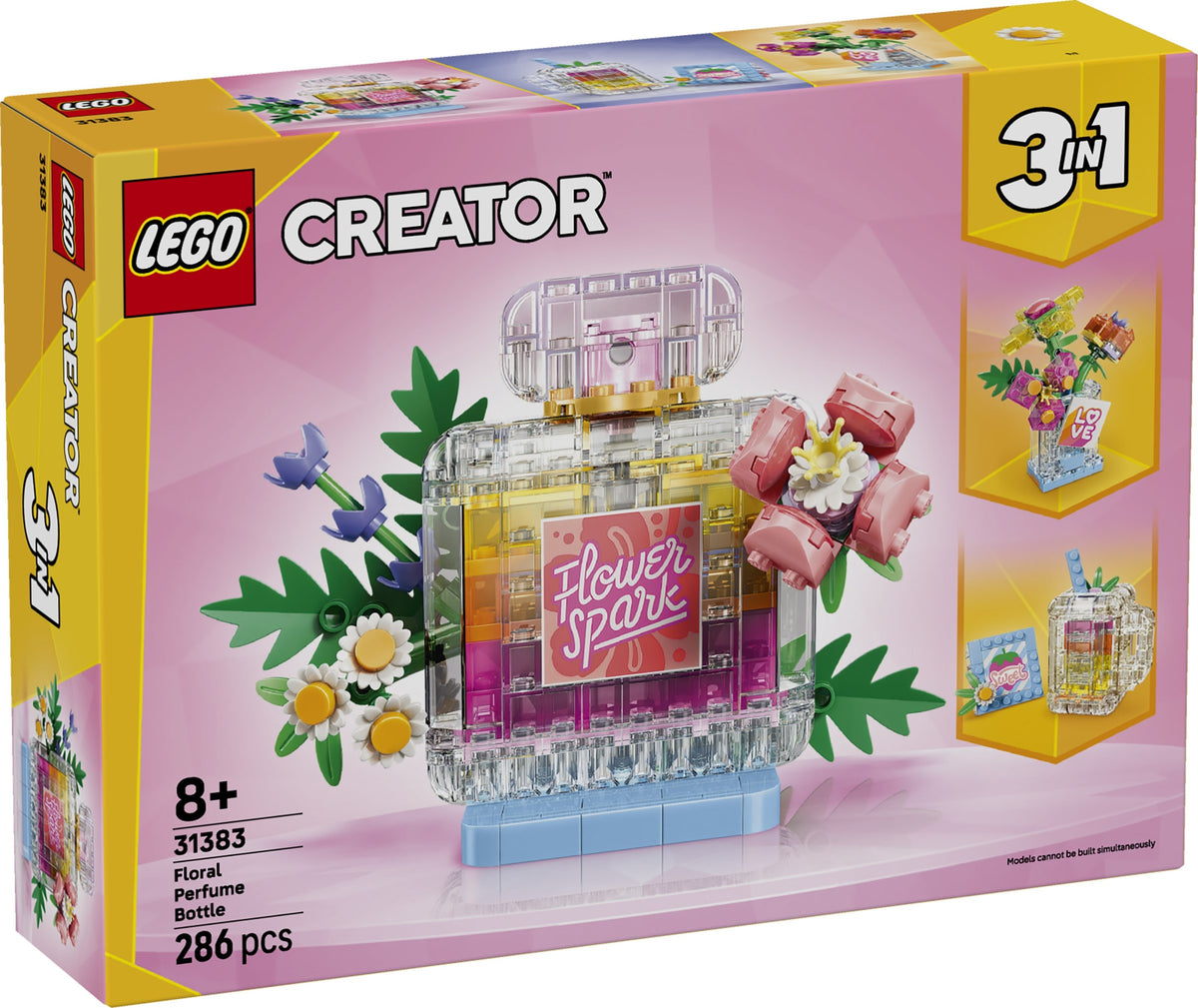 LEGO Creator 31383 boccetta di profumo con decorazione floreale