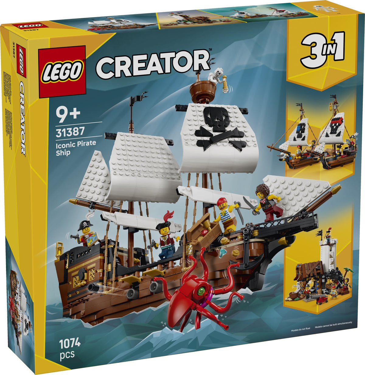 LEGO Creator 31387 iconica nave da pirata