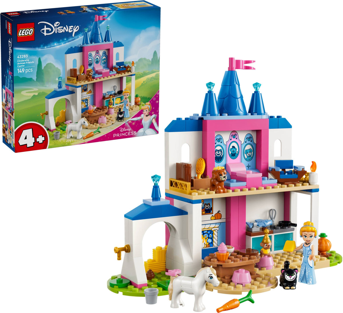 LEGO Disney Princess 43283 castello degli amici animali di cenerentola