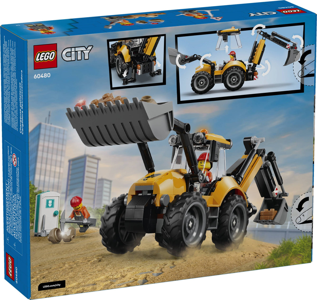 LEGO City 60480 scavatrice da cantiere gialla