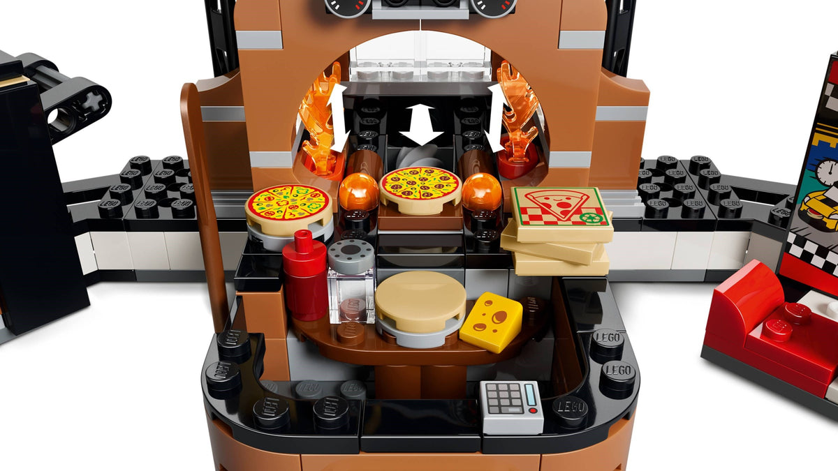LEGO City 60496 centro di consegna pizze con veicoli