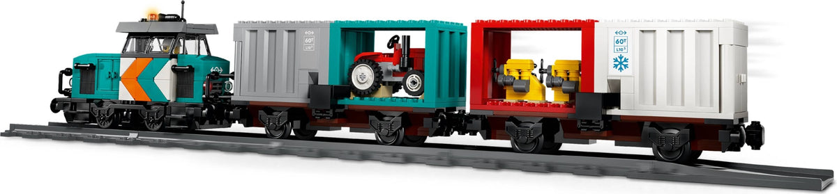 LEGO City 60509 treno merci portuale con gru e camion
