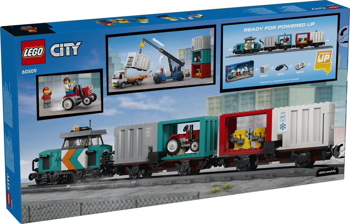 LEGO City 60509 treno merci portuale con gru e camion
