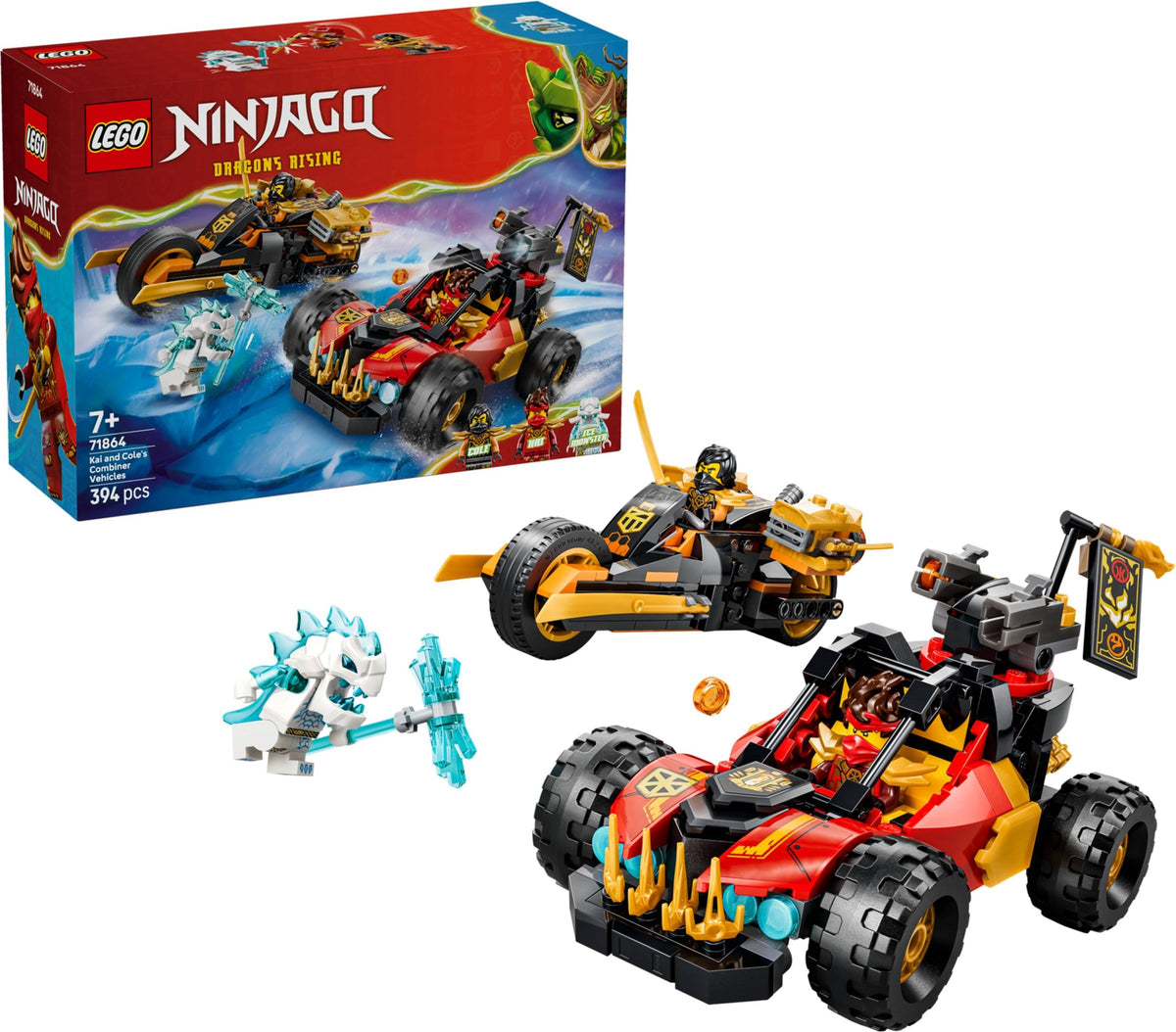 LEGO Ninjago 71864 veicoli combinanti di kai e cole