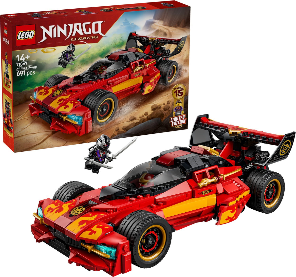 LEGO Ninjago 71867 super-bolide ninja x-1 15° anniversario