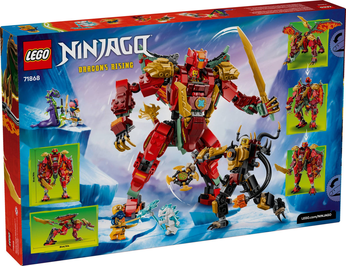 LEGO Ninjago 71868 mech drago mutaforma di wyldfyre