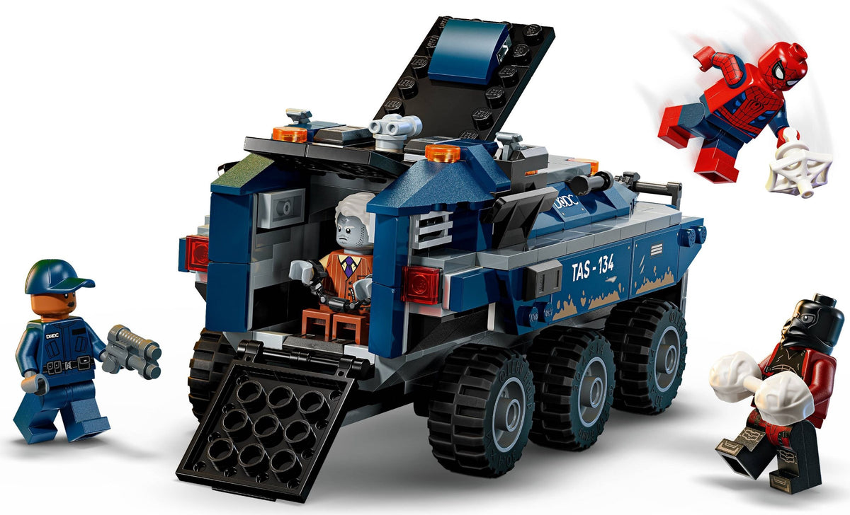 LEGO Super Heroes 76349 spider-man: inseguimento del trasportatore di detenuti