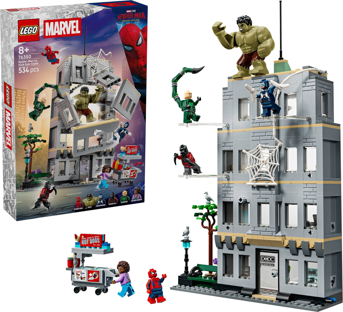 LEGO Super Heroes 76350 scontro epico: spider-man vs. hulk