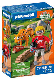 zoo: tigre e visitatore