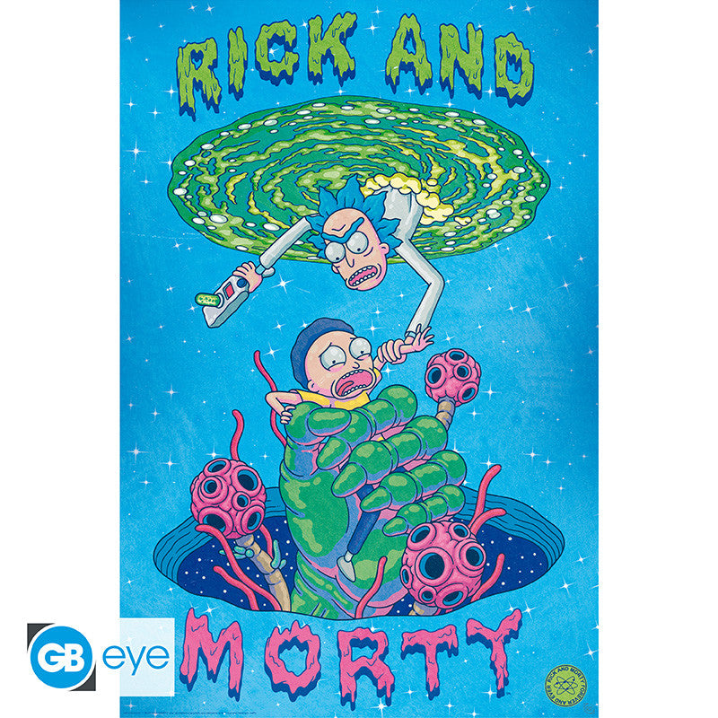 rick and morty - poster maxi 91,5x61cm - rick and morty