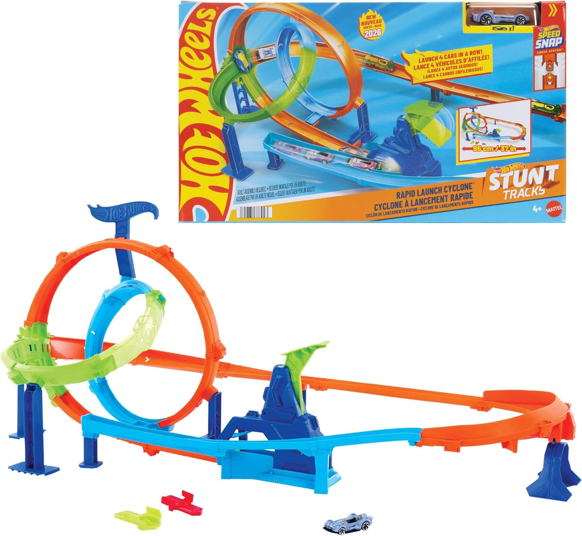 hot wheels - stunt tracks - rapid launch cyclone
